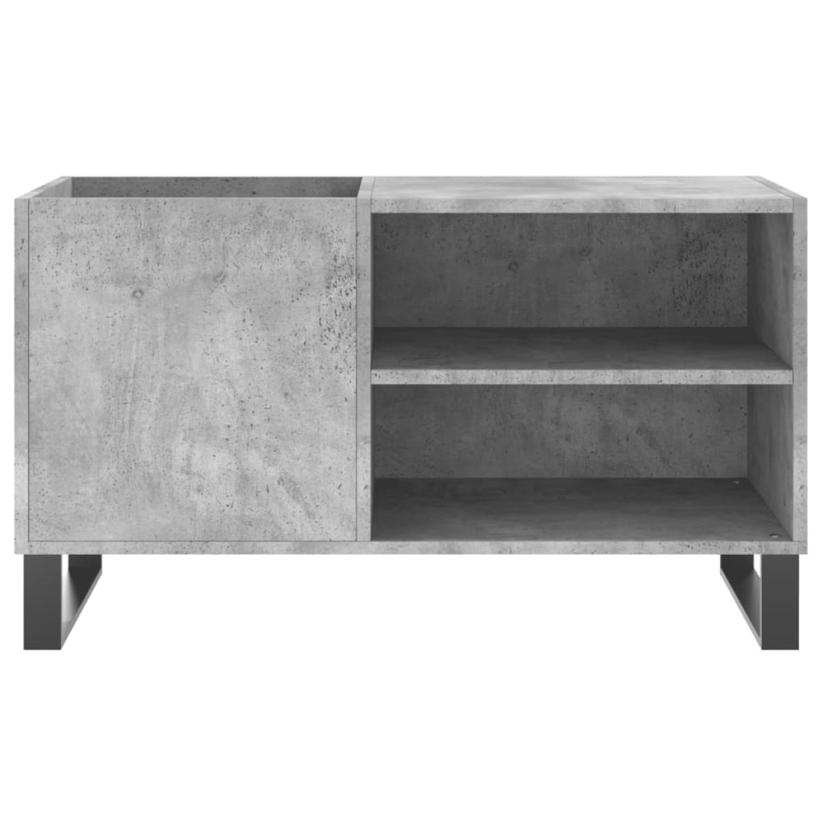 vidaXL Δισκοθήκη Γκρι Σκυροδέματος 85 x 38 x 48 εκ. από Επεξεργ. Ξύλο