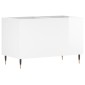 vidaXL Δισκοθήκη Γυαλιστερή Λευκή 74,5x38x48 εκ. Επεξεργασμένο Ξύλο