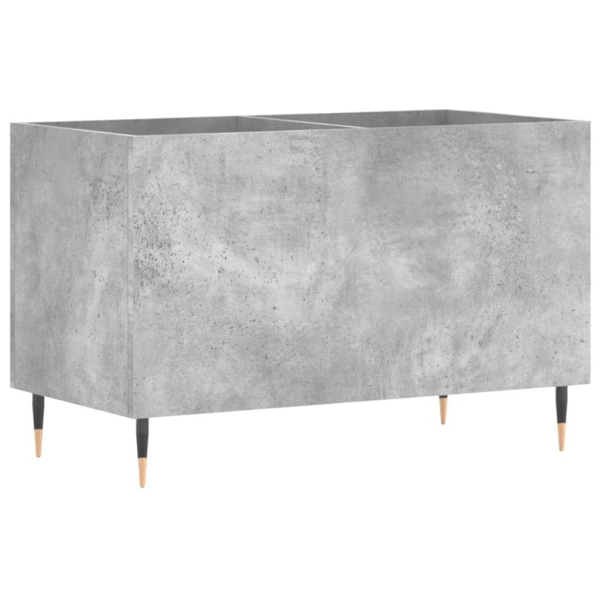 vidaXL Δισκοθήκη Γκρι Σκυροδέματος 74,5x38x48 εκ. Επεξεργασμένο Ξύλο