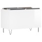 vidaXL Δισκοθήκη Γυαλιστερή Λευκή 74,5x38x48 εκ. Επεξεργασμένο Ξύλο