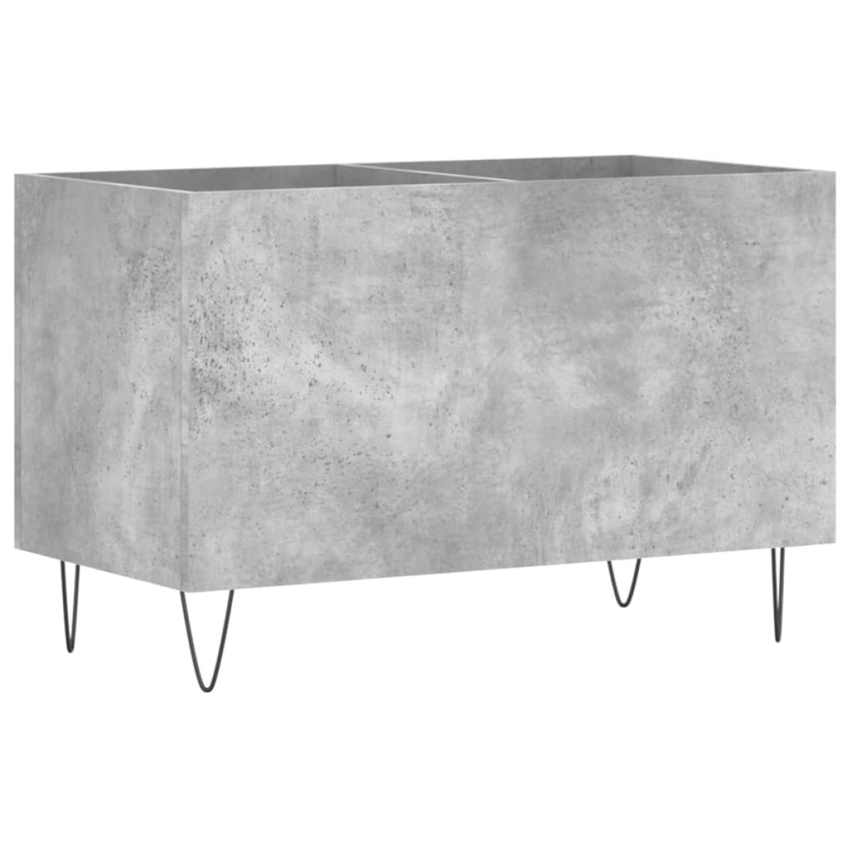 vidaXL Δισκοθήκη Γκρι Σκυροδέματος 74,5x38x48 εκ. Επεξεργασμένο Ξύλο