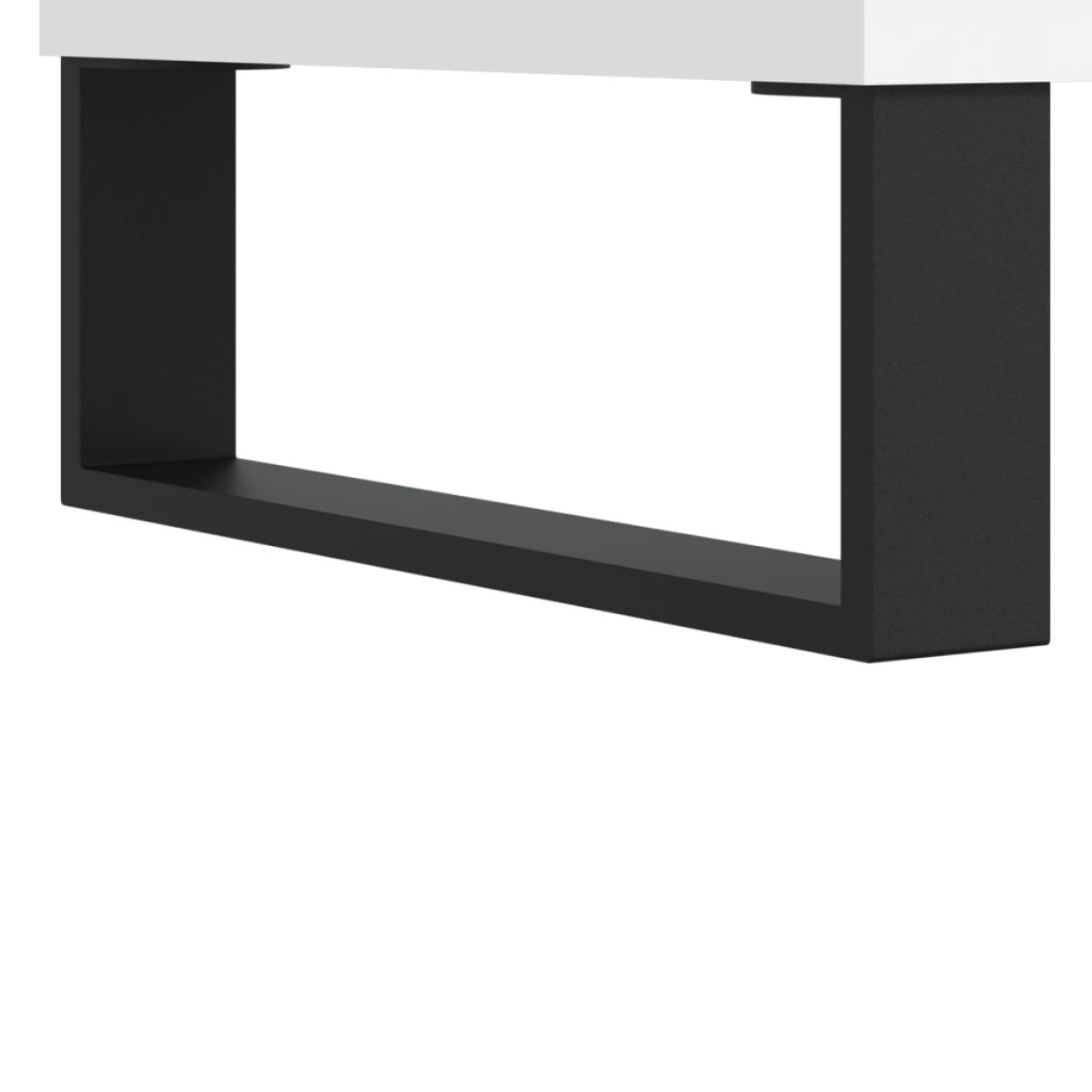vidaXL Έπιπλο Δίσκων Λευκό 74,5 x 38 x 48 εκ. από Επεξεργασμένο Ξύλο