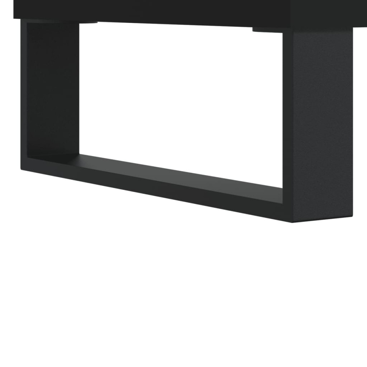 vidaXL Δισκοθήκη Μαύρη 74,5 x 38 x 48 εκ. από Επεξεργασμένο Ξύλο