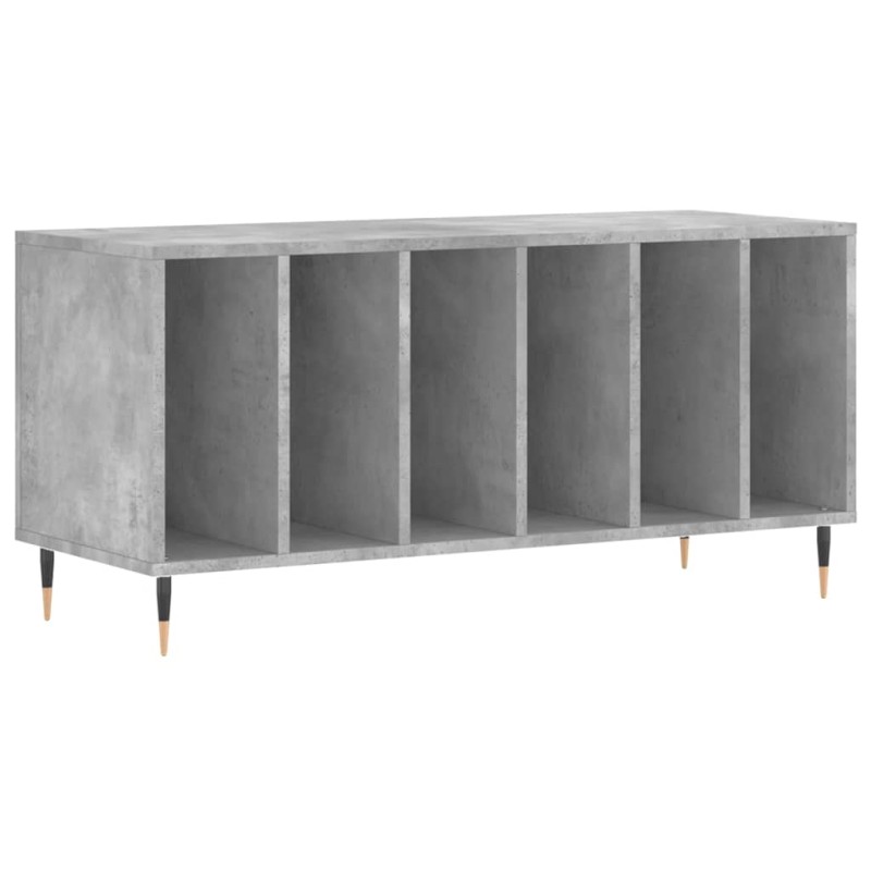 vidaXL Έπιπλο Δίσκων Γκρι Σκυροδέματος 100x38x48 εκ Επεξεργασμένο Ξύλο