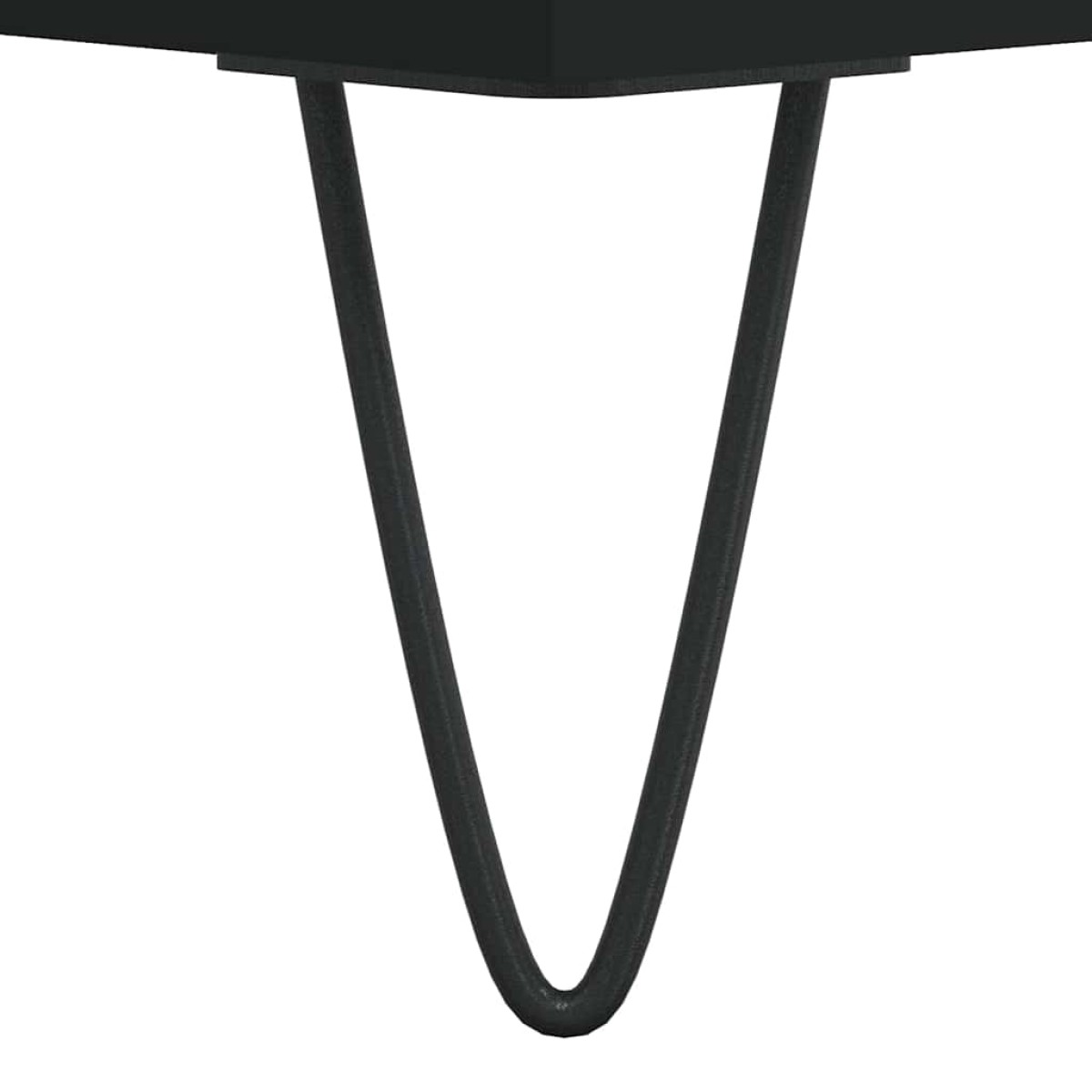 vidaXL Έπιπλο Δίσκων Μαύρο 100 x 38 x 48 εκ. από Επεξεργασμένο Ξύλο