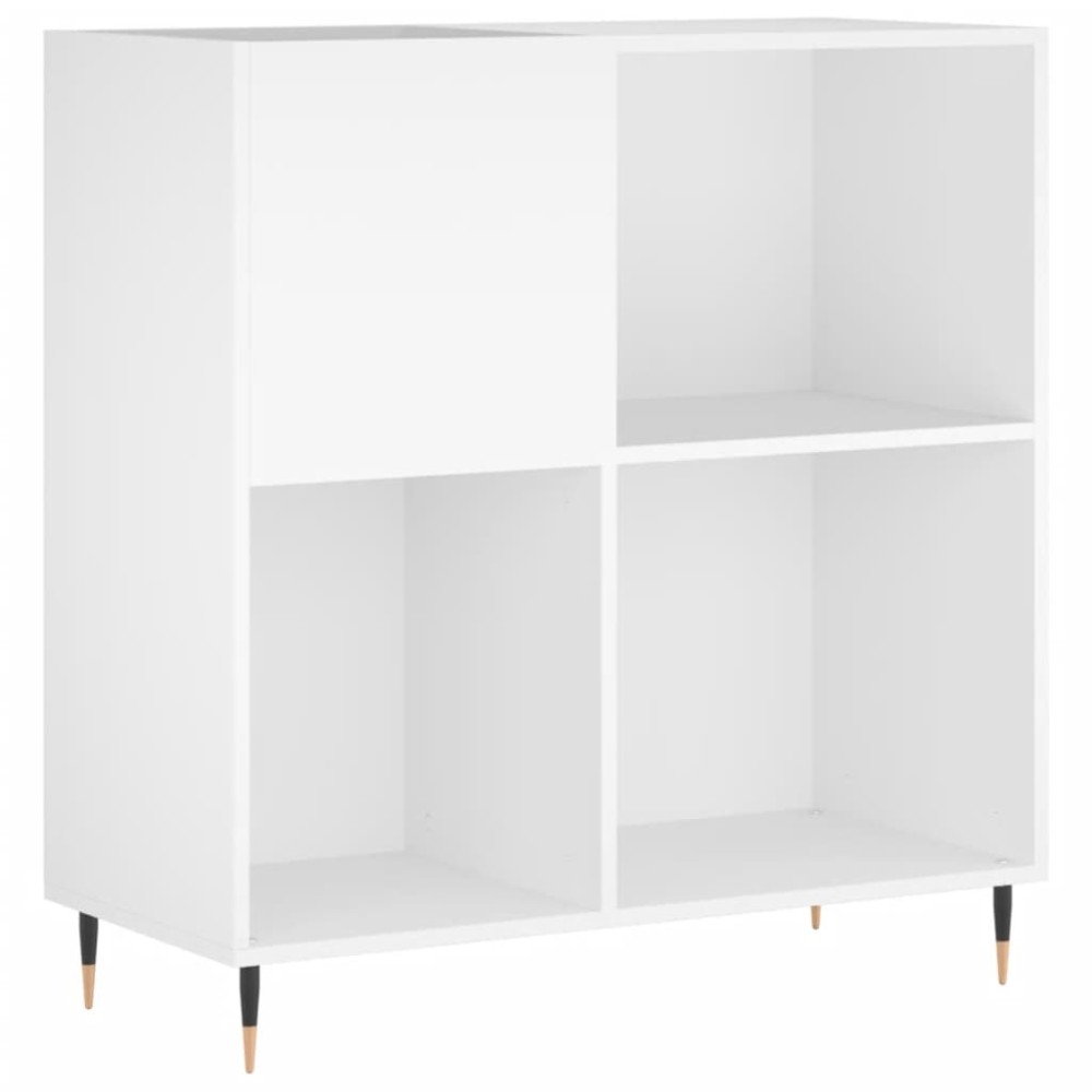 vidaXL Έπιπλο Δίσκων Λευκό 84,5 x 38 x 89 εκ. από Επεξεργασμένο Ξύλο