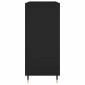 vidaXL Δισκοθήκη Μαύρη 84,5 x 38 x 89 εκ. από Επεξεργασμένο Ξύλο