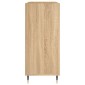 vidaXL Δισκοθήκη Sonoma Δρυς 84,5 x 38 x 89 εκ. από Επεξεργασμένο Ξύλο