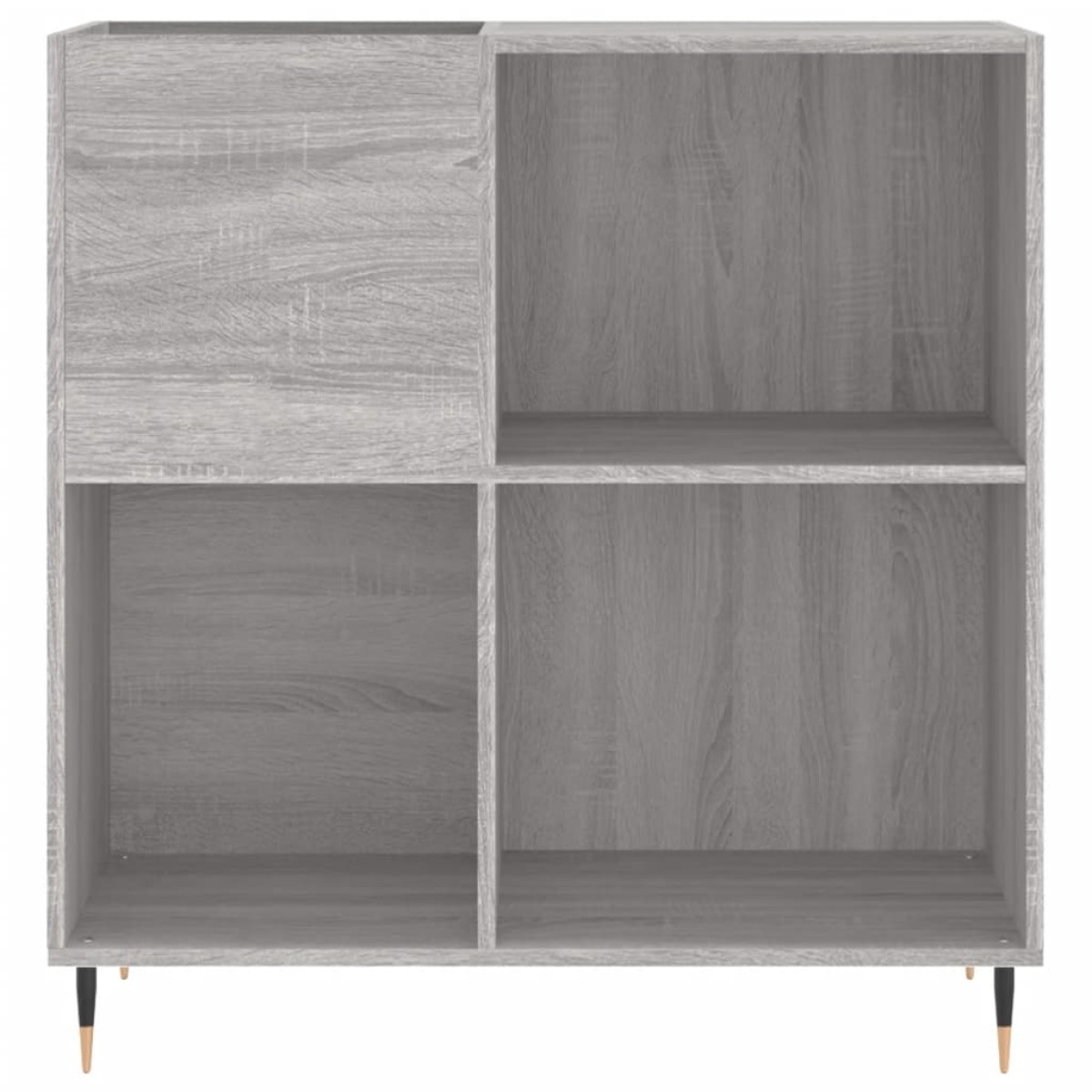 vidaXL Δισκοθήκη Γκρι Sonoma 84,5 x 38 x 89 εκ. από Επεξεργασμένο Ξύλο