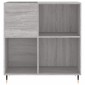 vidaXL Δισκοθήκη Γκρι Sonoma 84,5 x 38 x 89 εκ. από Επεξεργασμένο Ξύλο