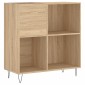vidaXL Δισκοθήκη Sonoma Δρυς 84,5 x 38 x 89 εκ. από Επεξεργασμένο Ξύλο