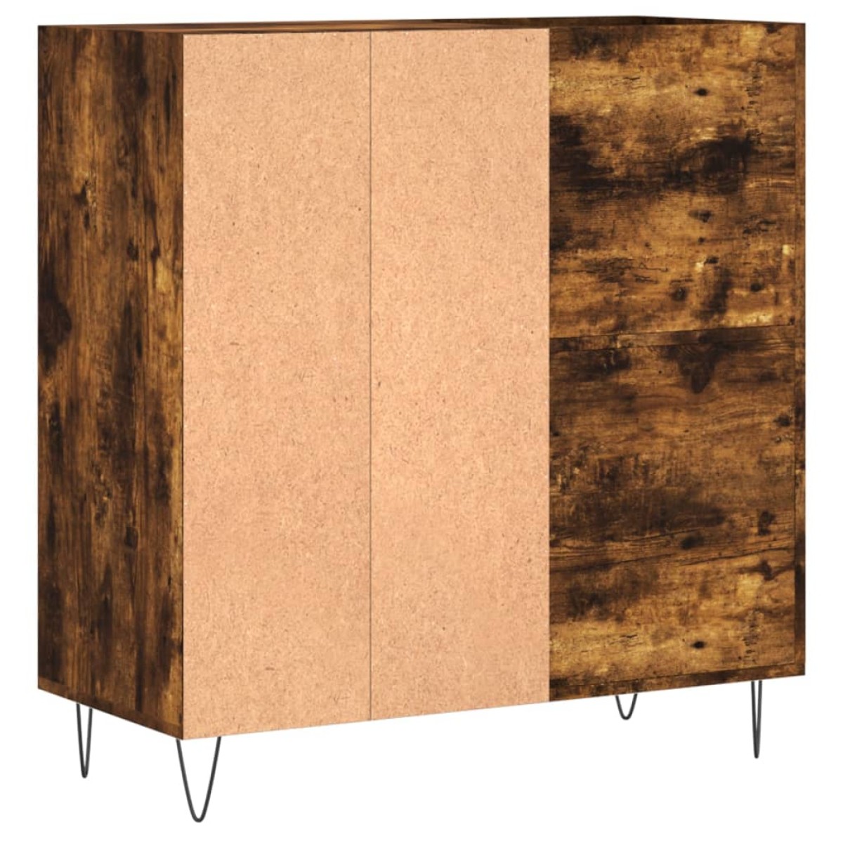 vidaXL Δισκοθήκη Καπνιστή Δρυς 84,5 x 38 x 89 εκ. από Επεξεργ. Ξύλο