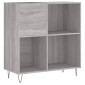 vidaXL Δισκοθήκη Γκρι Sonoma 84,5 x 38 x 89 εκ. από Επεξεργασμένο Ξύλο