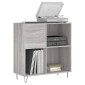 vidaXL Δισκοθήκη Γκρι Sonoma 84,5 x 38 x 89 εκ. από Επεξεργασμένο Ξύλο