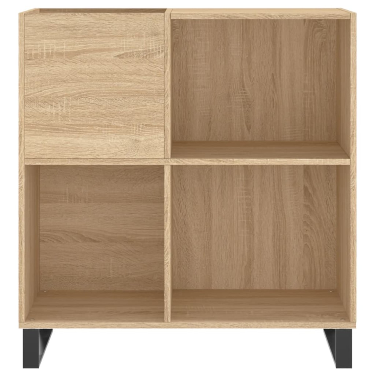 vidaXL Δισκοθήκη Sonoma Δρυς 84,5 x 38 x 89 εκ. από Επεξεργασμένο Ξύλο