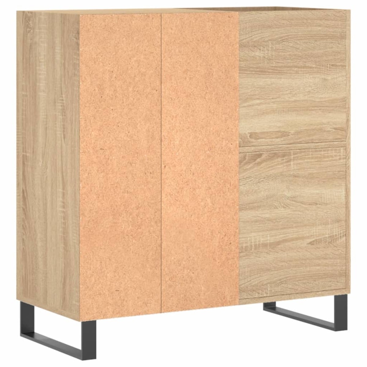 vidaXL Δισκοθήκη Sonoma Δρυς 84,5 x 38 x 89 εκ. από Επεξεργασμένο Ξύλο