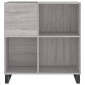 vidaXL Δισκοθήκη Γκρι Sonoma 84,5 x 38 x 89 εκ. από Επεξεργασμένο Ξύλο