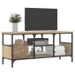 vidaXL Έπιπλο Τηλεόρασης Sonoma Δρυς 100x35x45 εκ. Επεξ. Ξύλο/Σίδερο