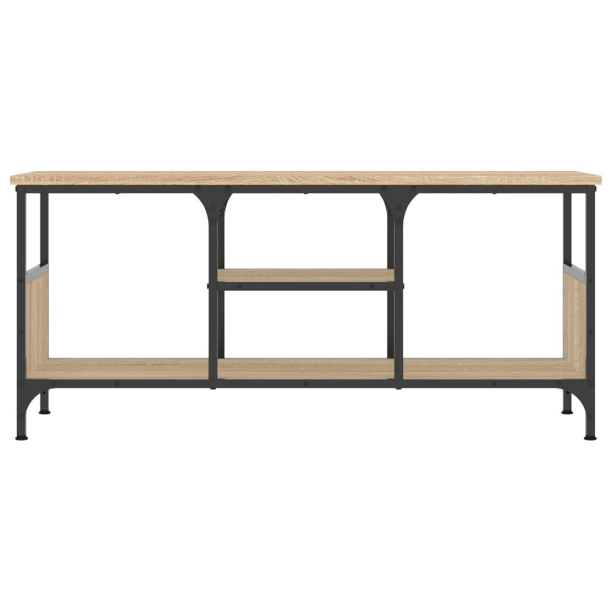 vidaXL Έπιπλο Τηλεόρασης Sonoma Δρυς 100x35x45 εκ. Επεξ. Ξύλο/Σίδερο