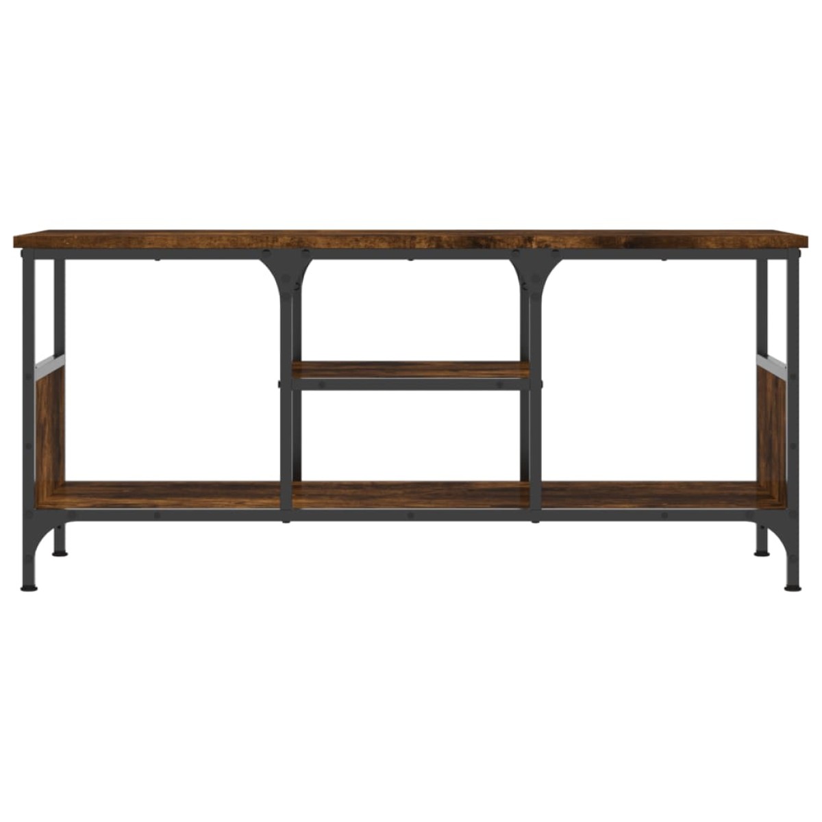 vidaXL Έπιπλο Τηλεόρασης Καπνιστή Δρυς 100x35x45 εκ. Επεξ. Ξύλο/Σίδερο