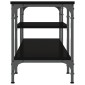 vidaXL Έπιπλο Τηλεόρασης Μαύρο 121 x 35 x 45 εκ. Επεξεργ. Ξύλο/Σίδερο
