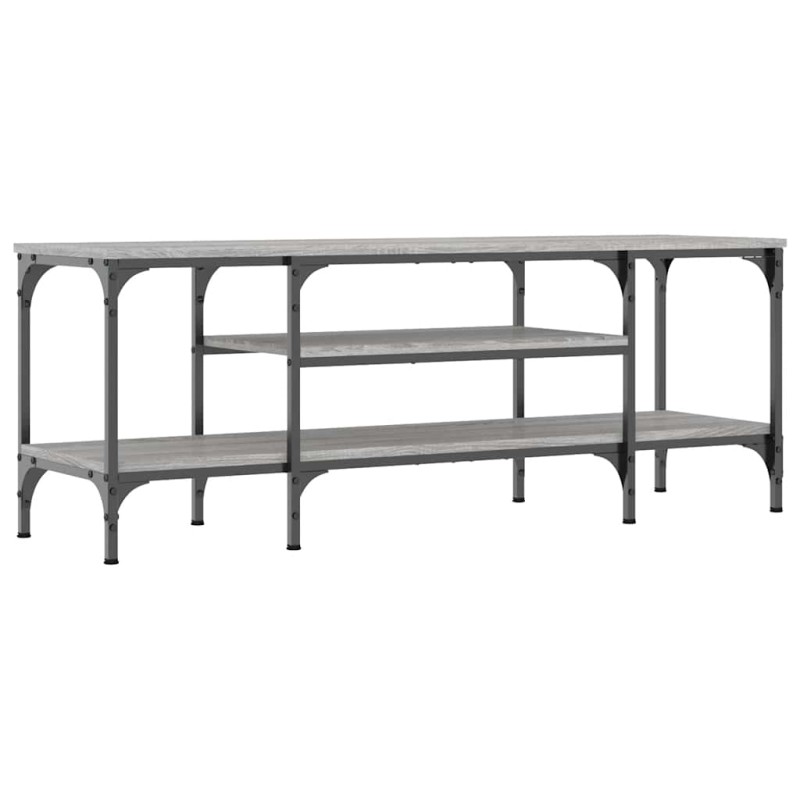 vidaXL Έπιπλο Τηλεόρασης Sonoma Γκρι 121x35x45 εκ. Επεξ. Ξύλο/Σίδερο