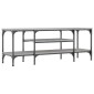 vidaXL Έπιπλο Τηλεόρασης Sonoma Γκρι 121x35x45 εκ. Επεξ. Ξύλο/Σίδερο
