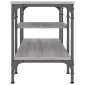 vidaXL Έπιπλο Τηλεόρασης Sonoma Γκρι 121x35x45 εκ. Επεξ. Ξύλο/Σίδερο