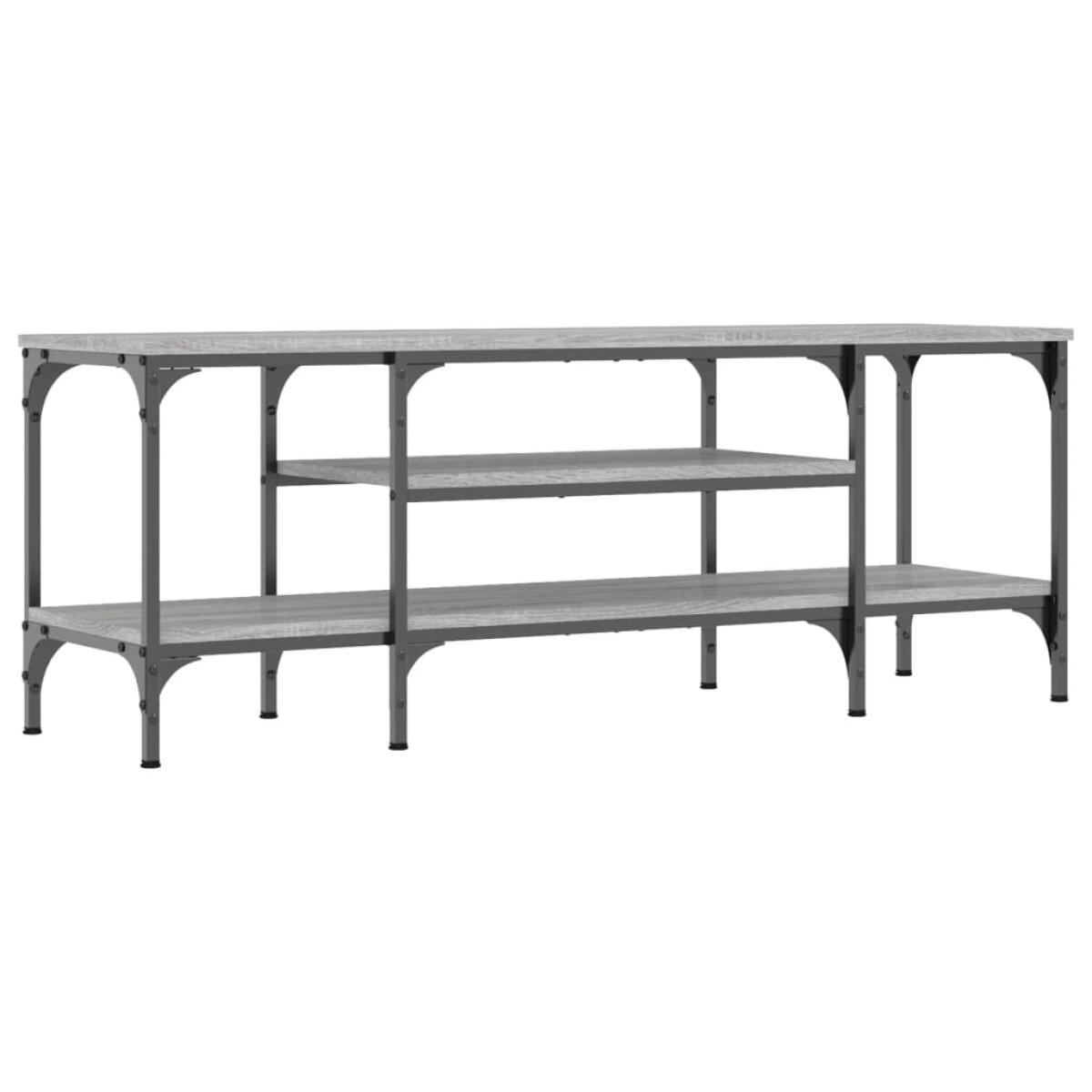 vidaXL Έπιπλο Τηλεόρασης Sonoma Γκρι 121x35x45 εκ. Επεξ. Ξύλο/Σίδερο