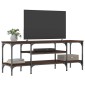 vidaXL Έπιπλο Τηλεόρασης Καφέ Δρυς 121x35x45 εκ. Επεξ. Ξύλο/Σίδερο