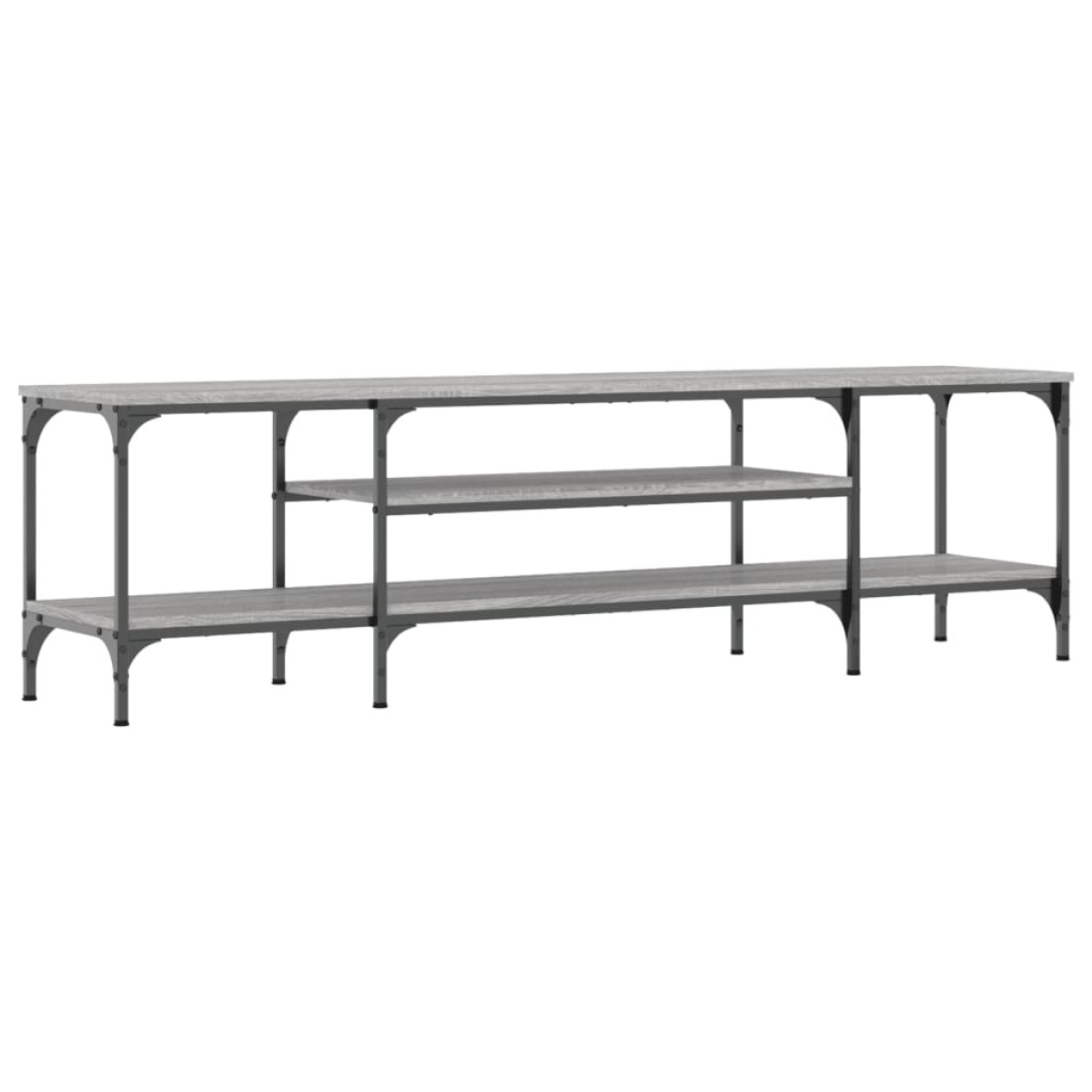 vidaXL Έπιπλο Τηλεόρασης Sonoma Γκρι 161x35x45 εκ. Επεξ. Ξύλο/Σίδερο