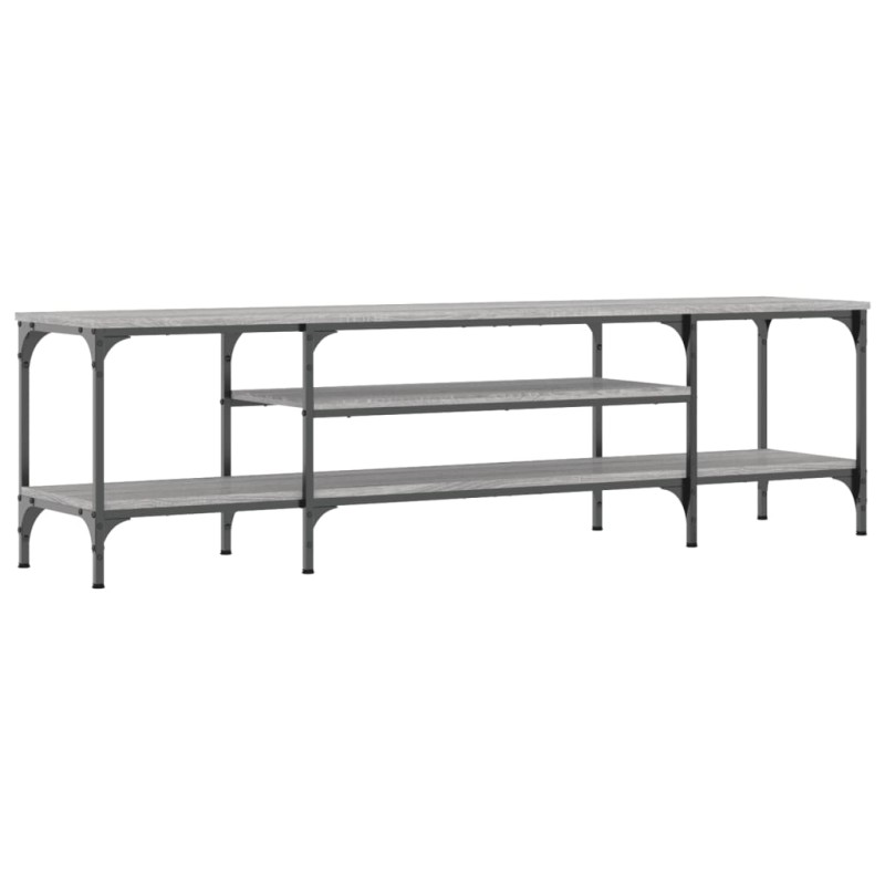 vidaXL Έπιπλο Τηλεόρασης Sonoma Γκρι 161x35x45 εκ. Επεξ. Ξύλο/Σίδερο
