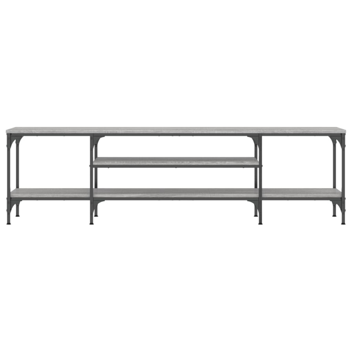vidaXL Έπιπλο Τηλεόρασης Sonoma Γκρι 161x35x45 εκ. Επεξ. Ξύλο/Σίδερο