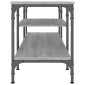vidaXL Έπιπλο Τηλεόρασης Sonoma Γκρι 161x35x45 εκ. Επεξ. Ξύλο/Σίδερο