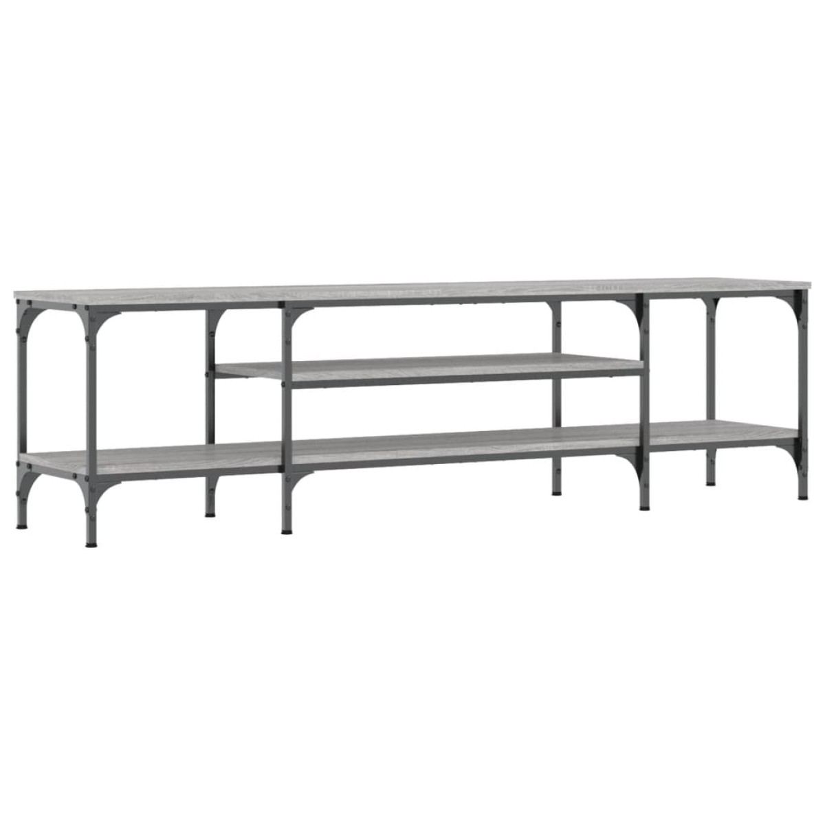 vidaXL Έπιπλο Τηλεόρασης Sonoma Γκρι 161x35x45 εκ. Επεξ. Ξύλο/Σίδερο