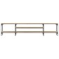 vidaXL Έπιπλο Τηλεόρασης Sonoma Δρυς 201x35x45 εκ. Επεξ. Ξύλο/Σίδερο