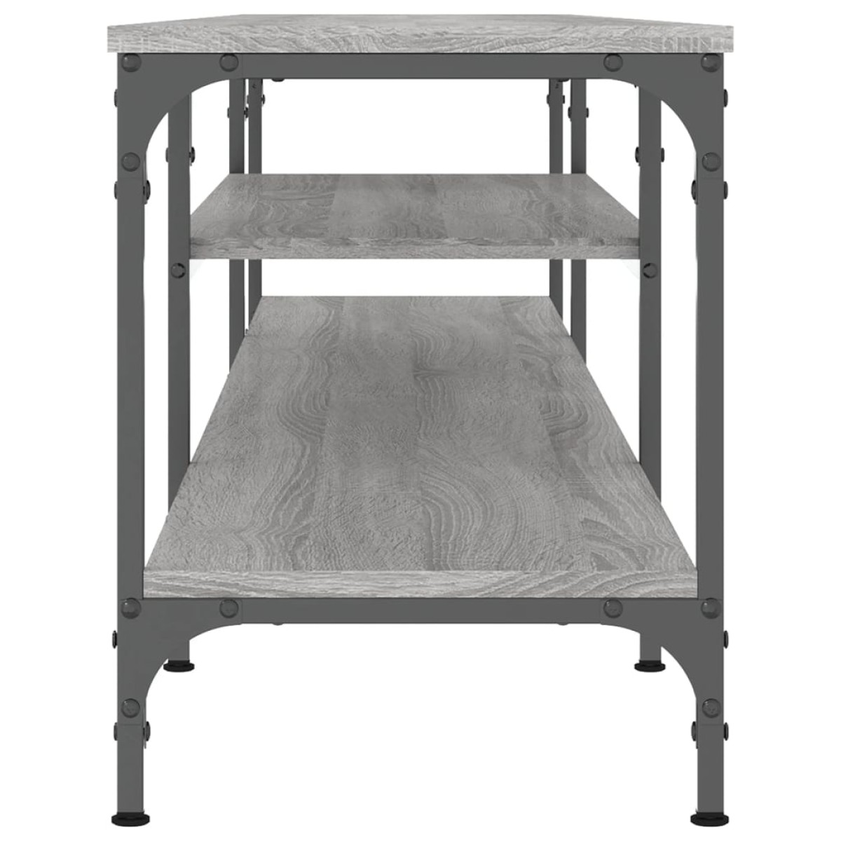 vidaXL Έπιπλο Τηλεόρασης Sonoma Γκρι 201x35x45 εκ. Επεξ. Ξύλο/Σίδερο