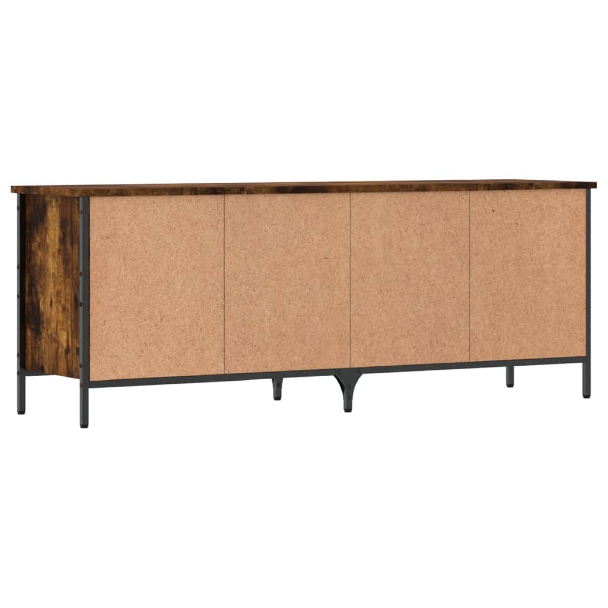 vidaXL Παπουτσοθήκη Καπνιστή Δρυς 131 x 35 x 50 εκ. από Επεξεργ. Ξύλο