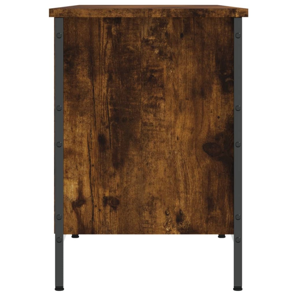vidaXL Παπουτσοθήκη Καπνιστή Δρυς 131 x 35 x 50 εκ. από Επεξεργ. Ξύλο