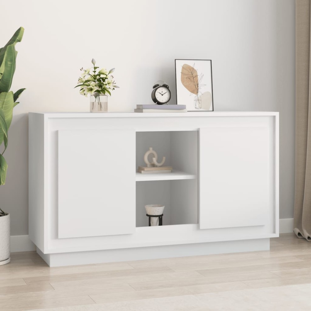vidaXL Μπουφές Λευκός 102 x 35 x 60 εκ. από Επεξεργασμένο Ξύλο