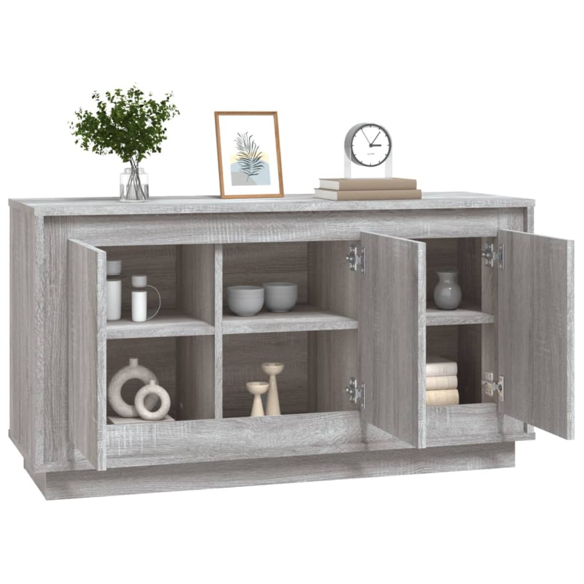 vidaXL Ντουλάπι Γκρι Sonoma 102x35x55 εκ. από Επεξεργασμένο Ξύλο