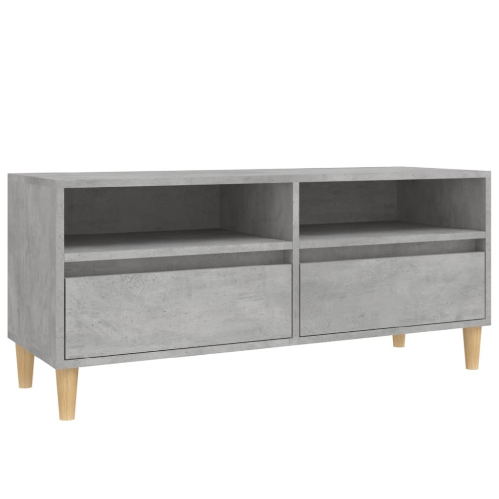 vidaXL Έπιπλο Τηλεόρασης Γκρι Σκυρ. 100 x 34,5 x 44,5 εκ. Επεξ. Ξύλο