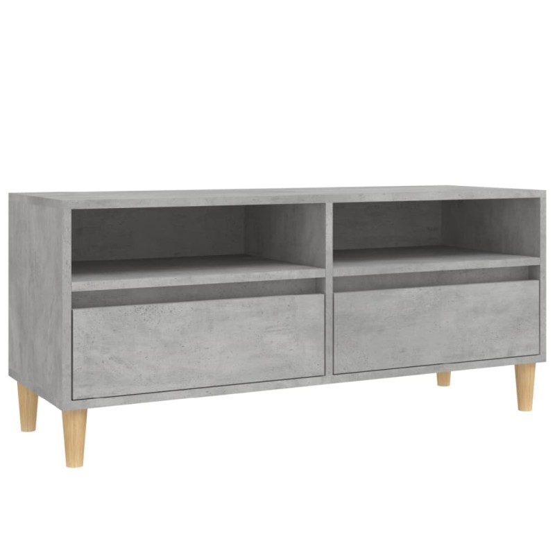vidaXL Έπιπλο Τηλεόρασης Γκρι Σκυρ. 100 x 34,5 x 44,5 εκ. Επεξ. Ξύλο