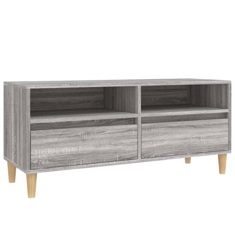 vidaXL Έπιπλο Τηλεόρασης Γκρι Sonoma 100x34,5x44,5 εκ. Επεξεργ. Ξύλο