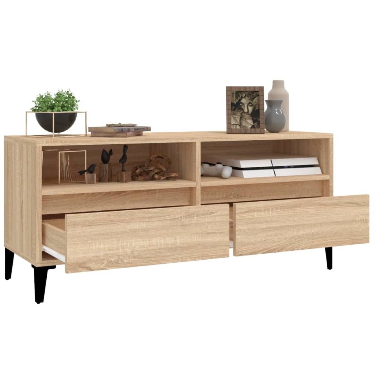 vidaXL Έπιπλο Τηλεόρασης Sonoma Δρυς 100 x 34,5 x 44,5 εκ. Επεξ. Ξύλο