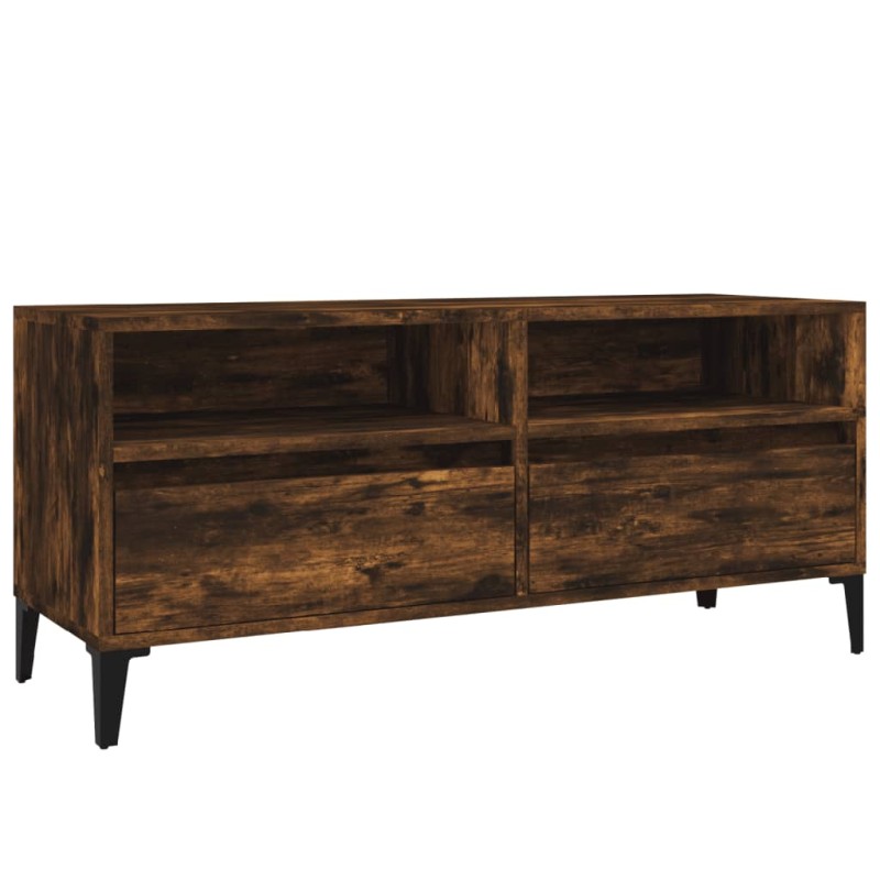 vidaXL Έπιπλο Τηλεόρασης Καπνιστή Δρυς 100x34,5x44,5 εκ. Επεξ. Ξύλο