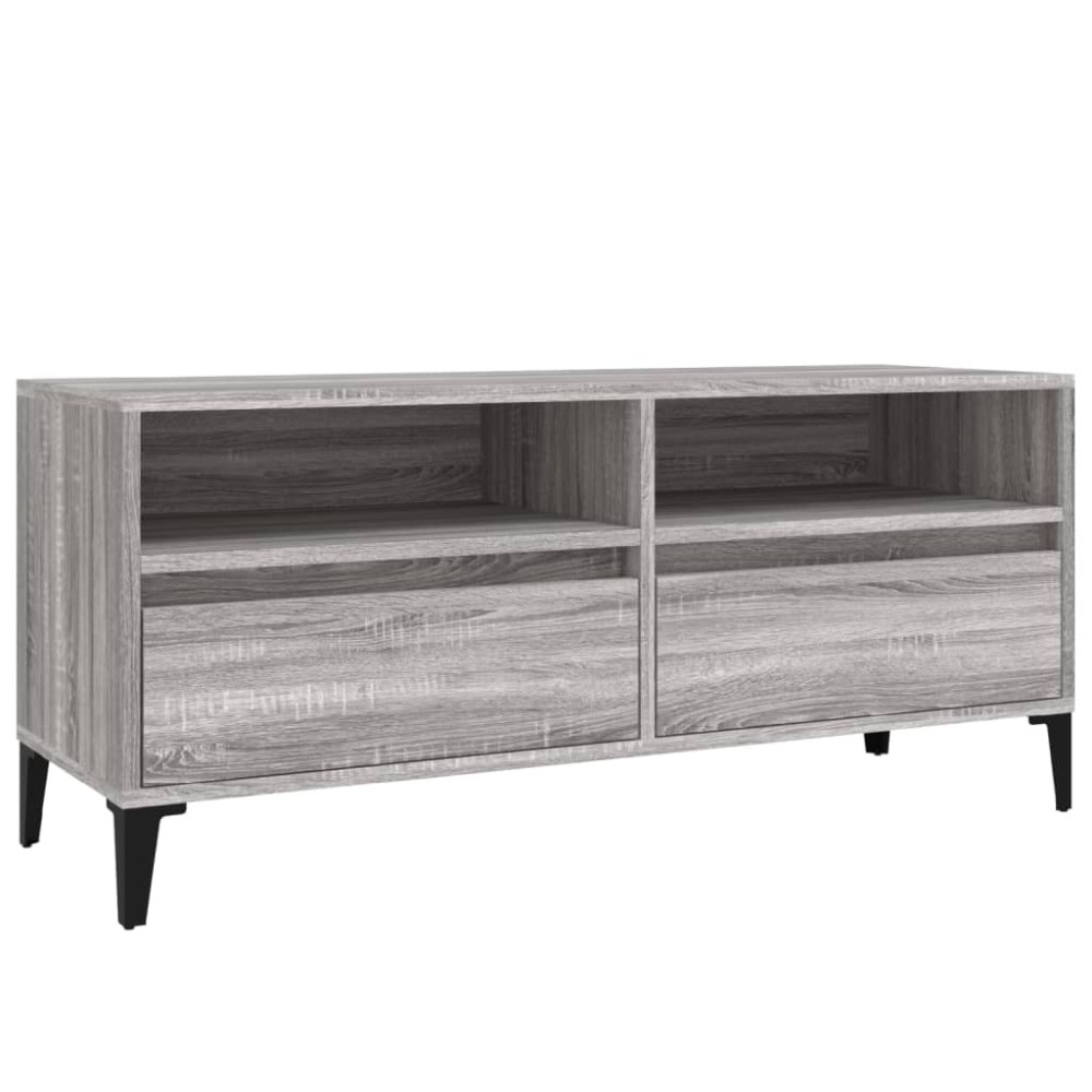 vidaXL Έπιπλο Τηλεόρασης Γκρι Sonoma 100x34,5x44,5εκ. Επεξεργ. Ξύλο