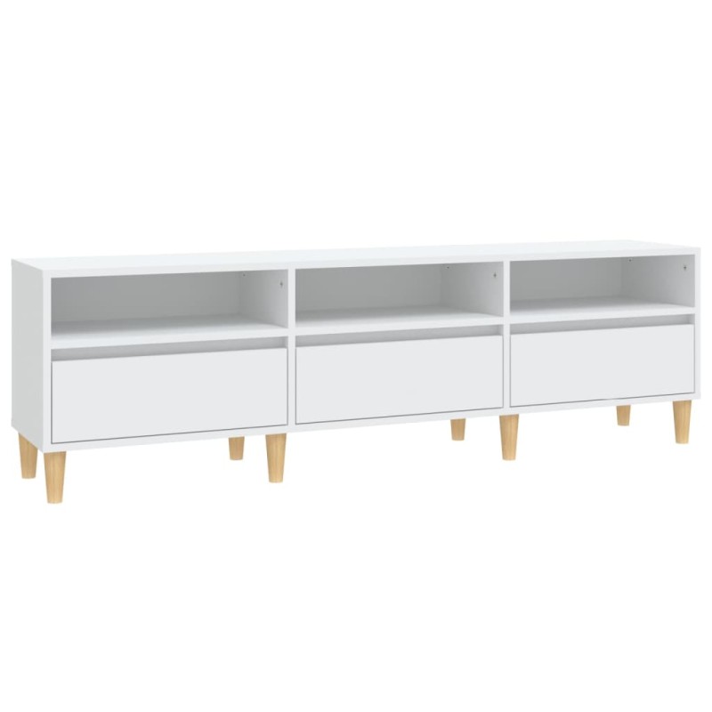vidaXL Έπιπλο Τηλεόρασης Λευκό 150x30x44,5 εκ. Επεξεργασμένο Ξύλο