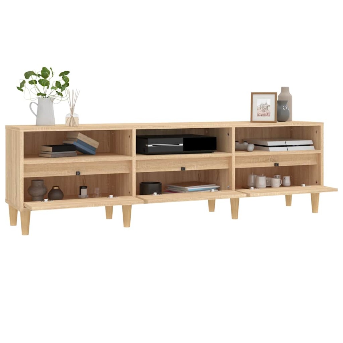 vidaXL Έπιπλο Τηλεόρασης Sonoma Δρυς 150x30x44,5 εκ. Επεξ. Ξύλο