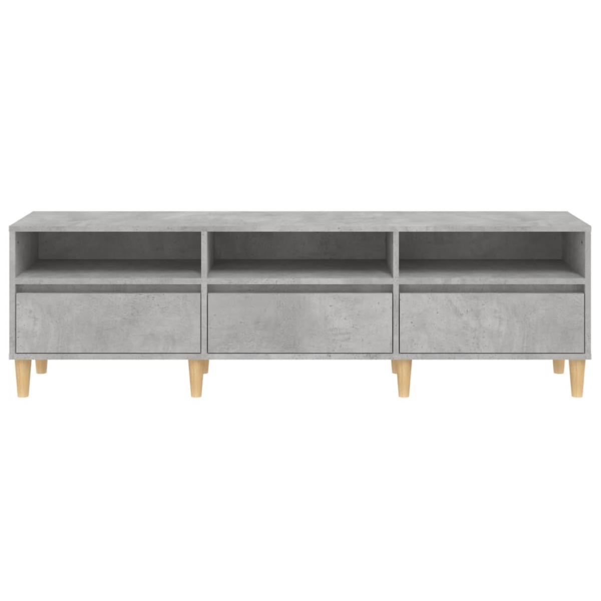 vidaXL Έπιπλο Τηλεόρασης Γκρι Σκυρ. 150x30x44,5 εκ. Επεξ. Ξύλο